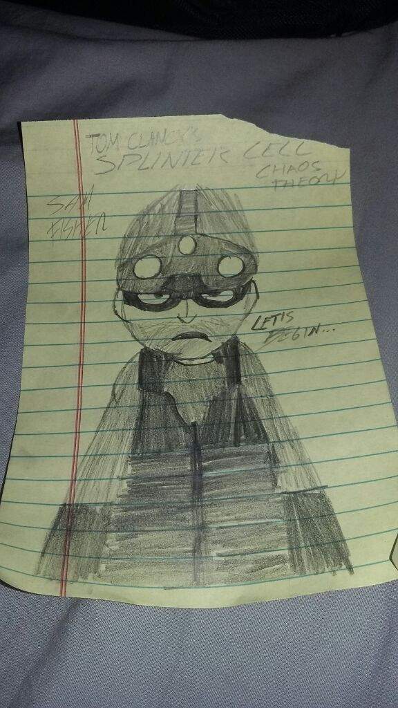 My Fan Art Of Sam Fisher From Splinter Cell Chaos Theory Video Games Amino