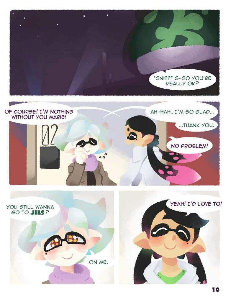 Sad but sweet Callie and Marie comic | Splatoon Amino