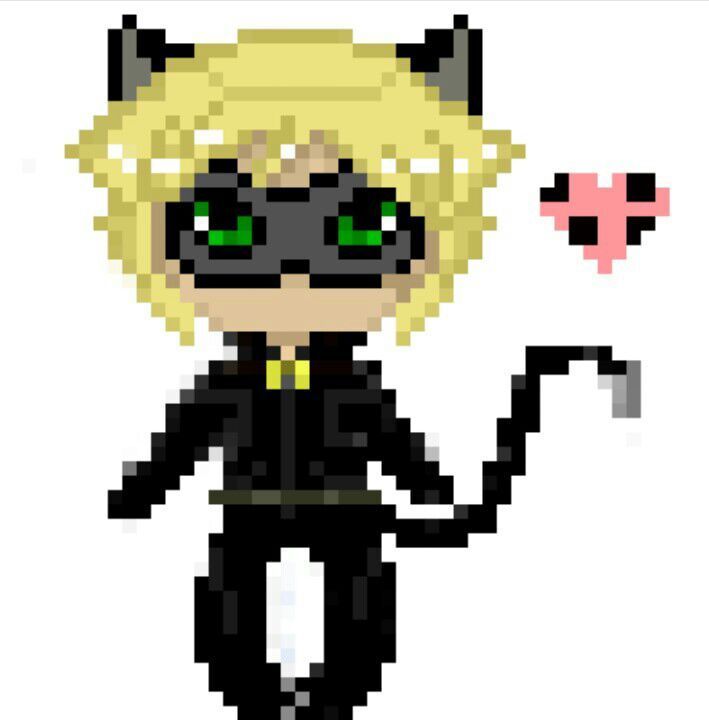 Pixel Chat Noir Miraculous Amino