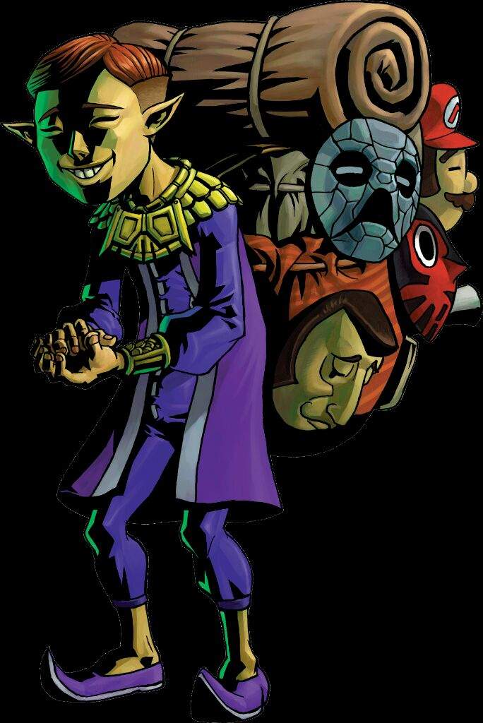 legend of zelda majora's mask happy mask salesman Cosplay Costume purple 