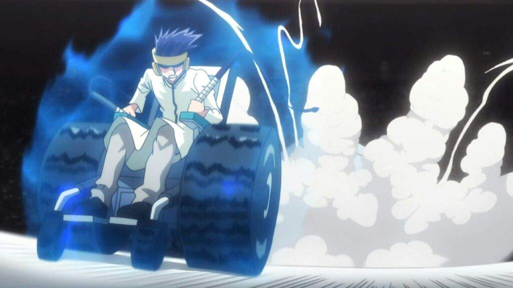 Riehlvelt un personaje que busca pelear con niños para ganar batallas hxh