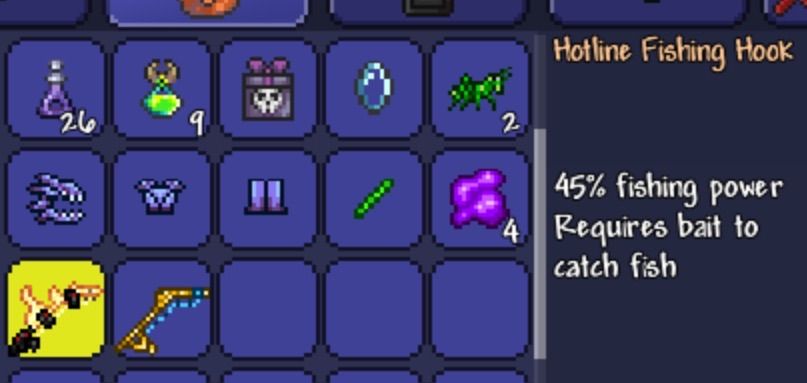 terraria hotline fishing rod