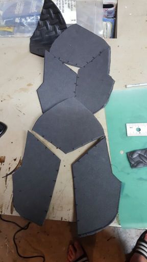 Jaune Arc body armor progress | Cosplay Amino