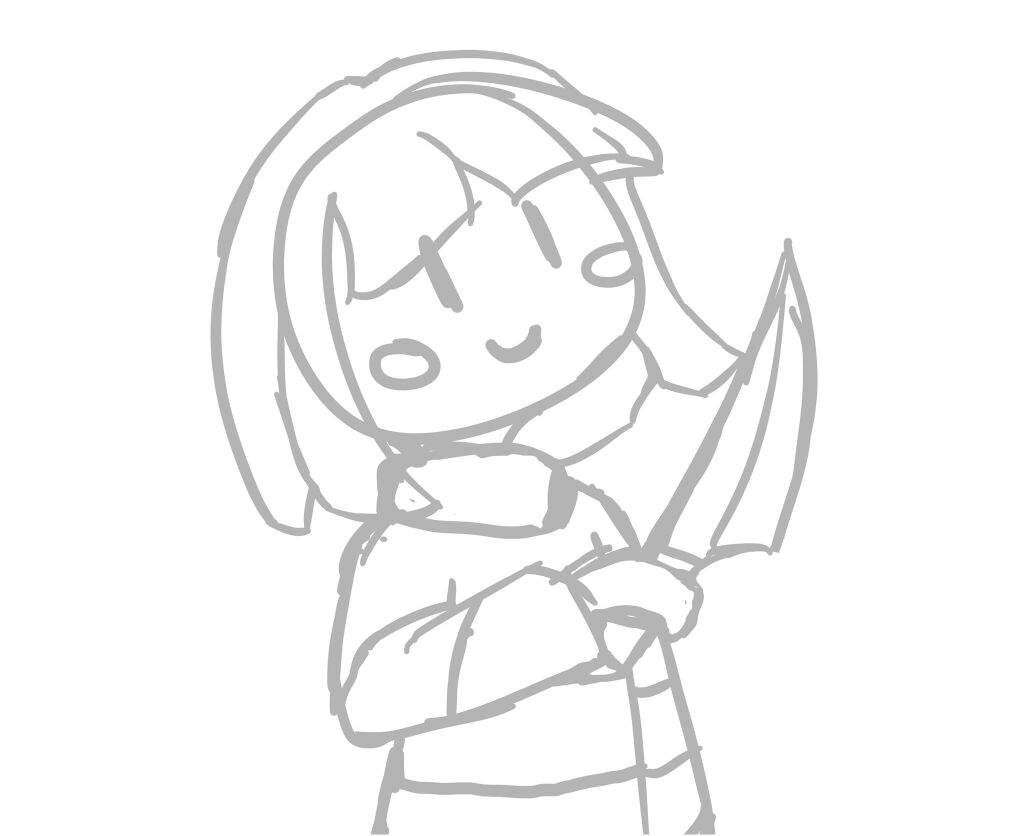 Simple drawing of Chara Undertale Amino