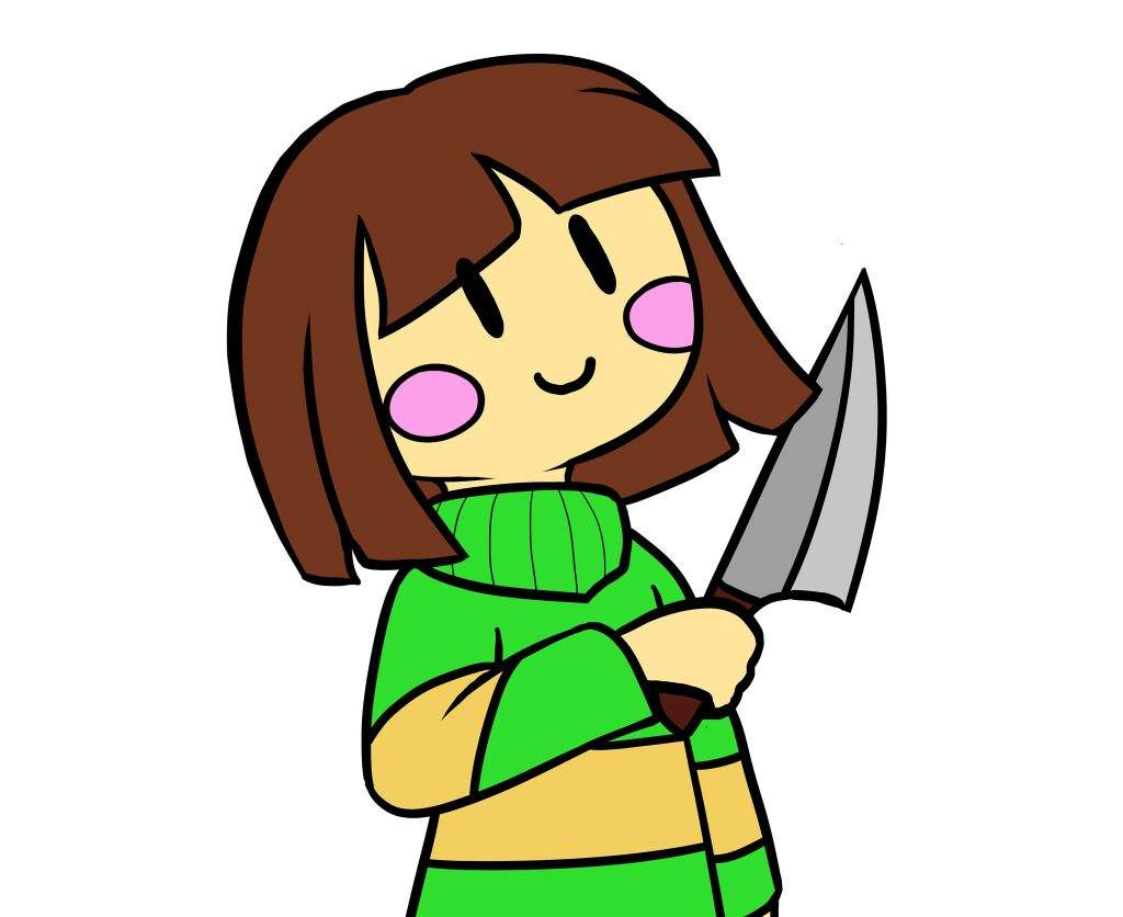 Simple drawing of Chara Undertale Amino