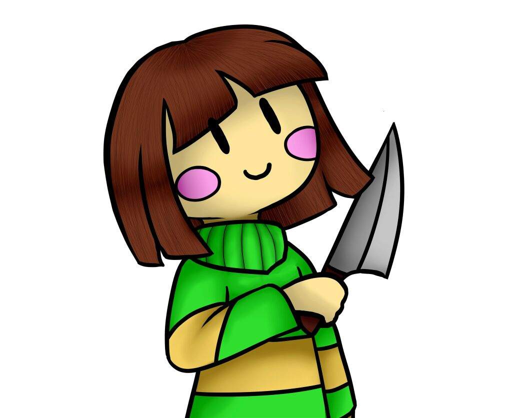 Simple drawing of Chara Undertale Amino