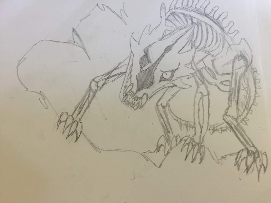 Drawing Gaster Blaster Dragon