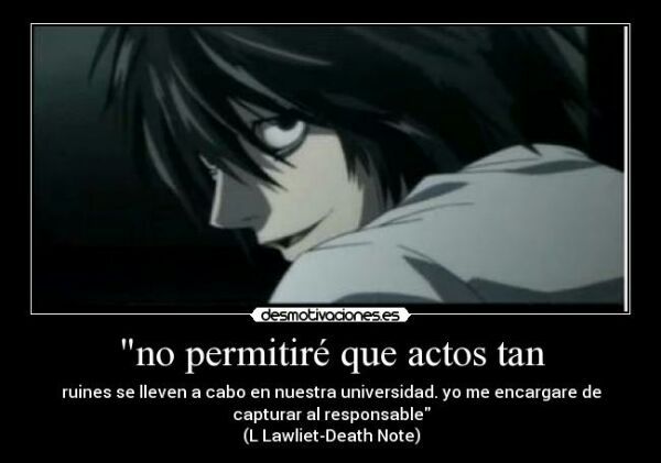 Las mejores frases de L | ·Death Note· Amino