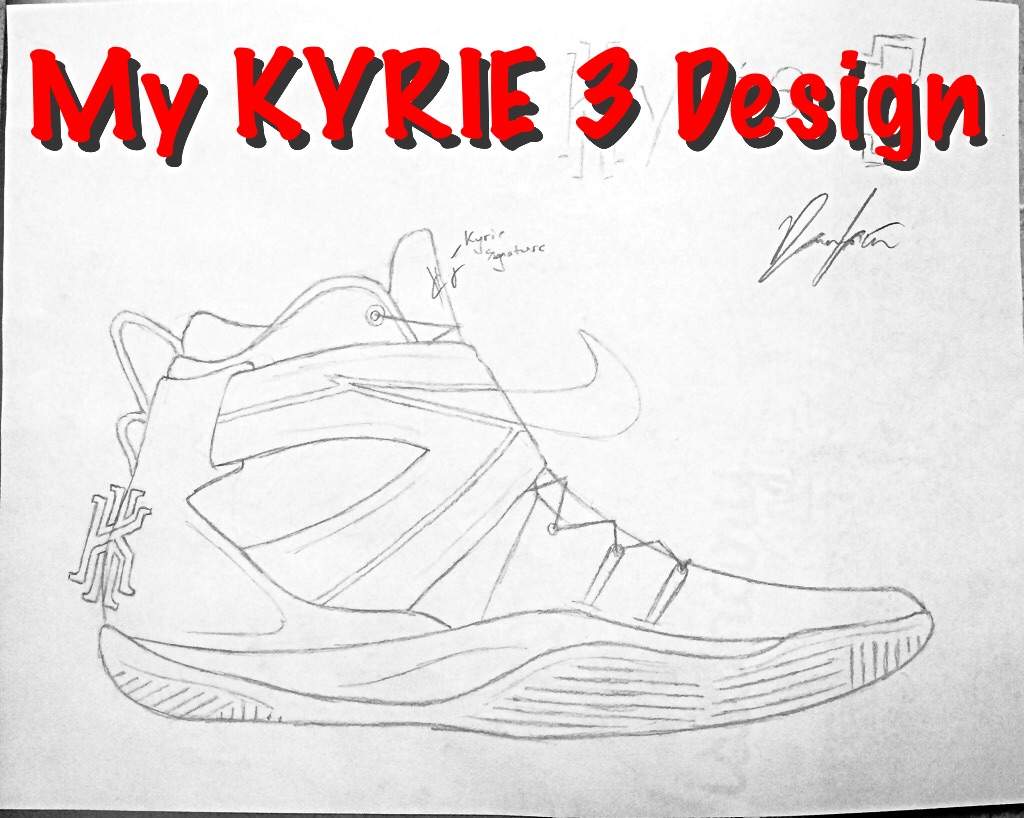 kyrie 3 shoes sketch