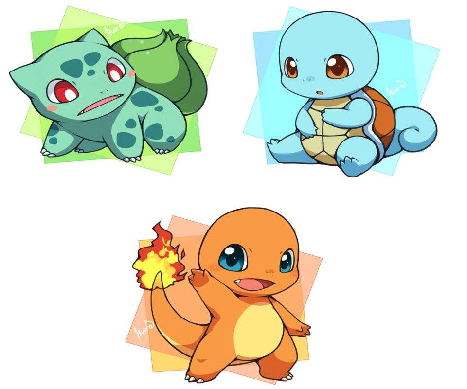 Los tres primeros iniciales | Wiki | •Pokémon• En Español Amino