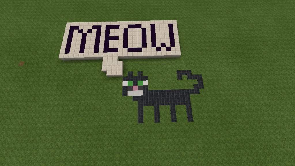 Cat Pixel Art W Carpet Thank You Minecraft Amino