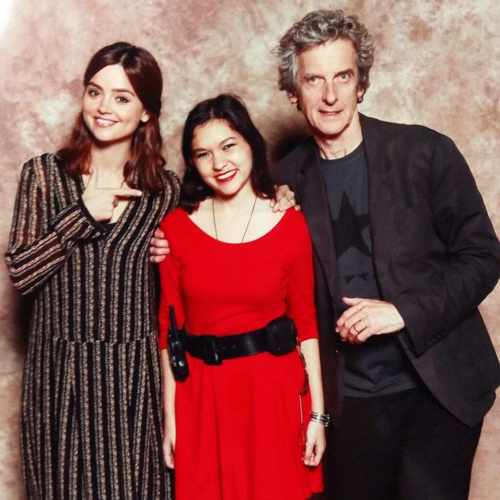 Jenna Coleman and Peter Capaldi Photo Op | Doctor Who Amino