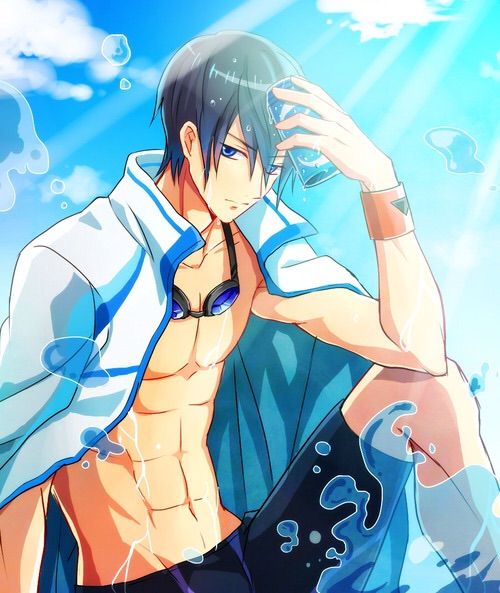 Hot Anime Guy With Blue Hair
