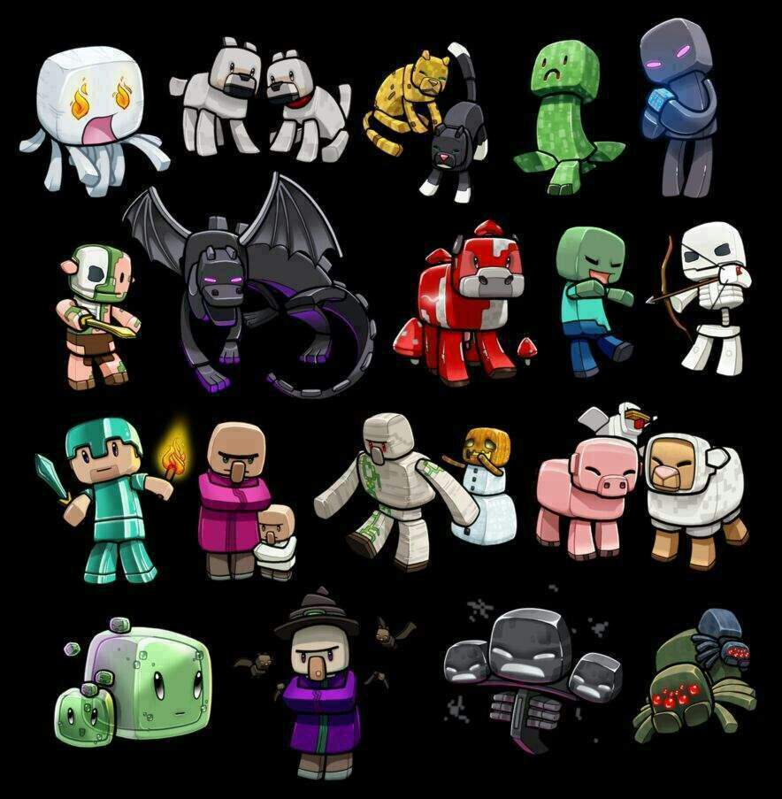 Todos los personajes de minecraft | Minecraft Amino • Crafters Amino