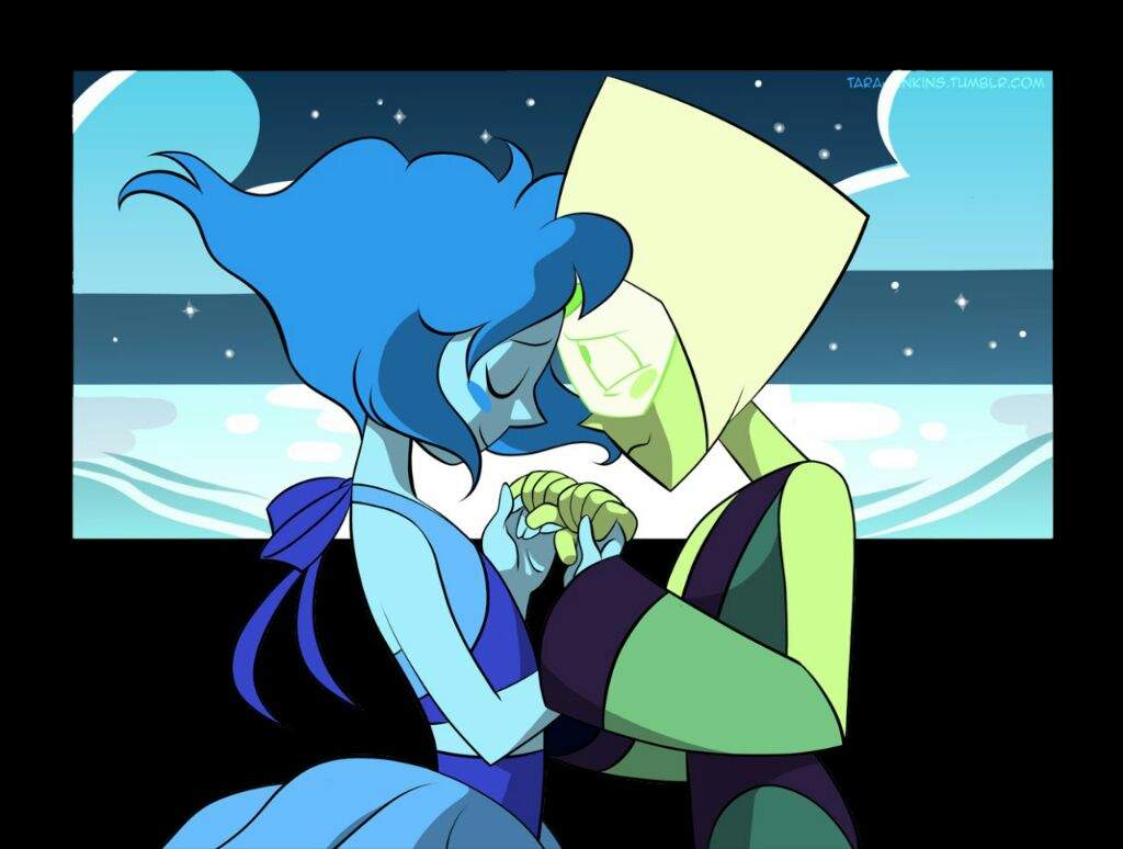 Lapis lazuli and peridot now I know this couple and fandoms are obviously g...