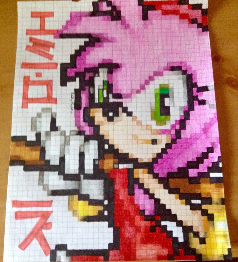 Amy Rose Pixel Art | Sonic the Hedgehog! Amino