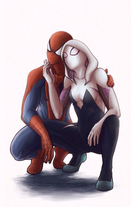 spider gwen and spiderman | Comics Amino