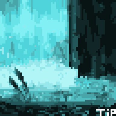 Waterfall pixel art | Undertale Amino