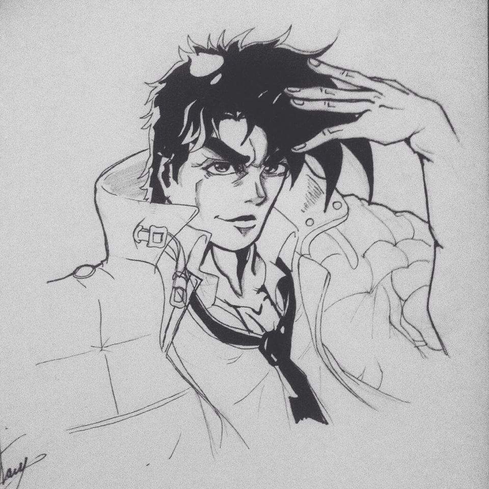 drawing of Joseph Joestar | Anime Amino