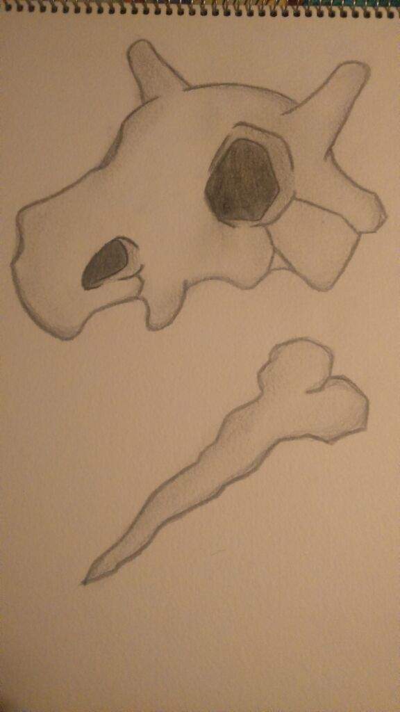 Cubeone skull and bone club drawing | Pokémon Amino