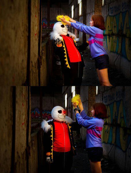 Underfell cosplay photoshoot [Sans and Frisk] | Cosplay Amino