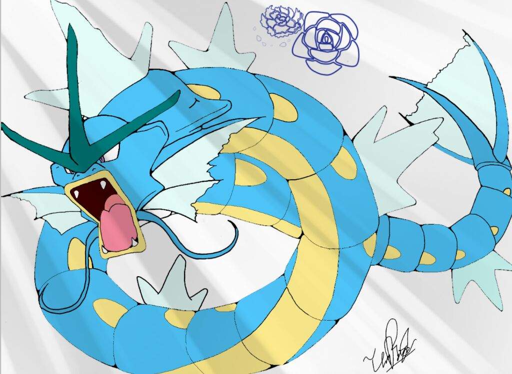 Gyarados Drawing! Pokemon GO Amino