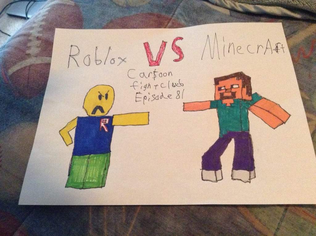 Roblox Vs Minecraft Cfc Fan Art Cartoon Fight Club Amino - roblox vs minecraft cfc fan art