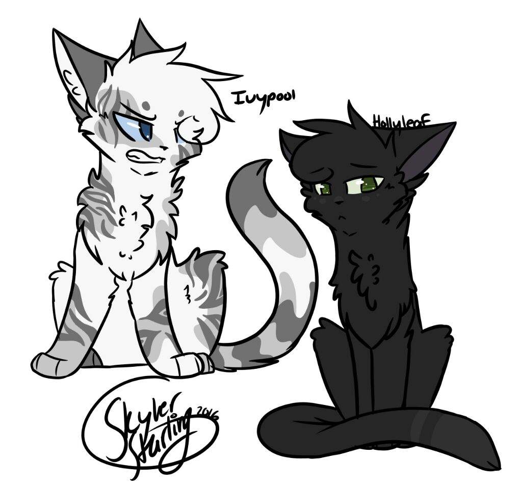 easy warrior cat drawings