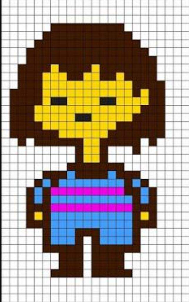 Undertale Characters Pixel Art Grid - Pixel Art Grid Gallery