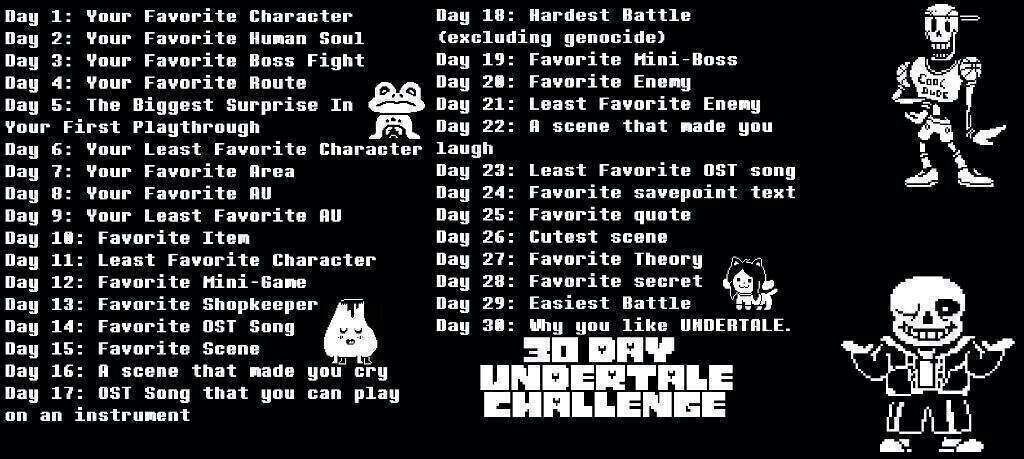 Day 30! | Undertale Amino