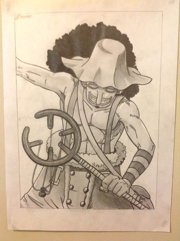 usopp one piece drawing