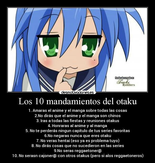 Los 10 Mandamientos De Un Otaku •anime• Amino