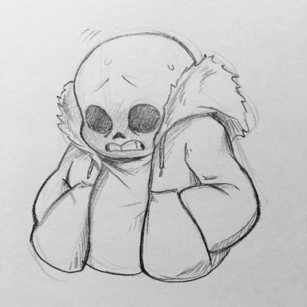 Blushing Sans. | Undertale Amino