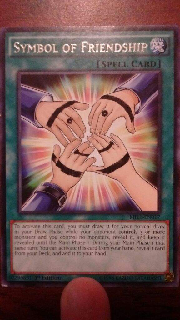 Yu Gi Oh Card Trade Symbol Of Friendship Spell Card Traded Duel Amino