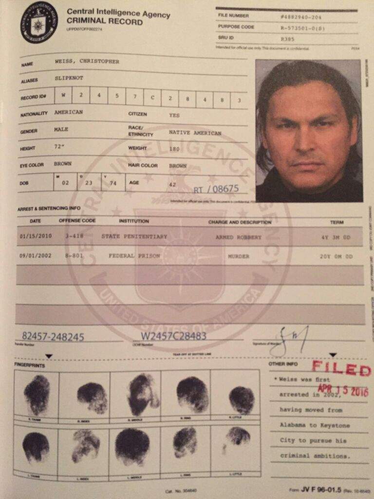 Fichas Policiales De Los Integrantes De Suicide Squad C mics Amino