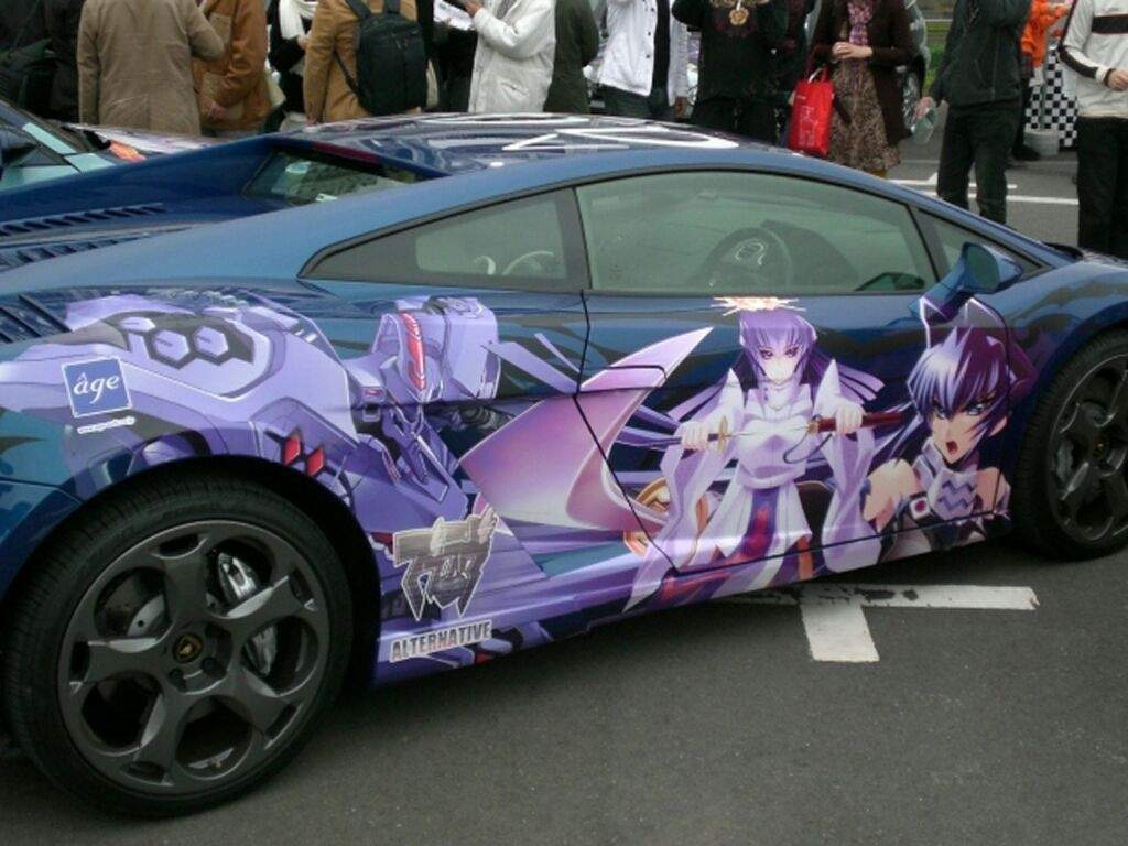 Awesome car tuning in anime style.