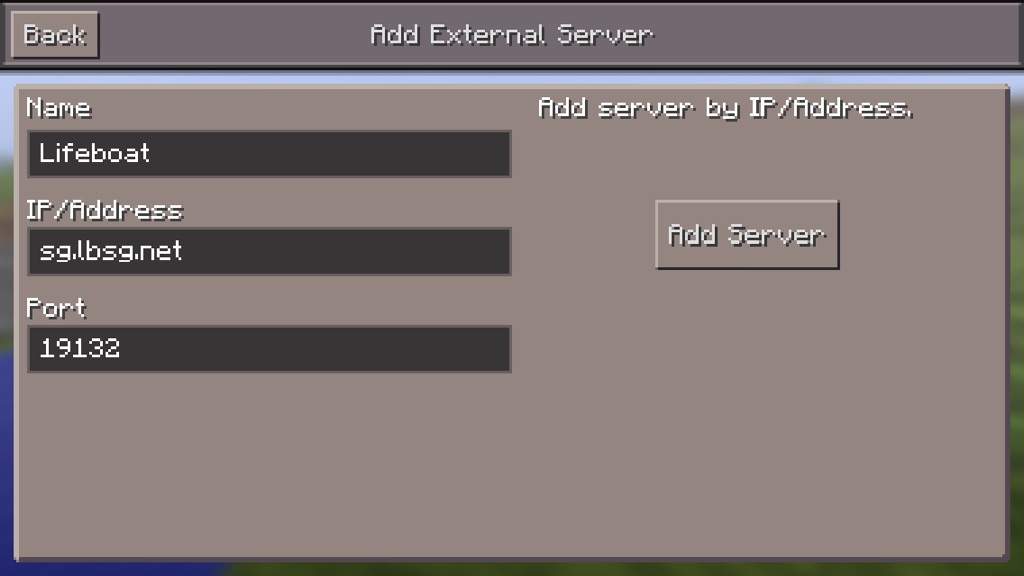 What Is Lifeboat Server Address?  OR Live