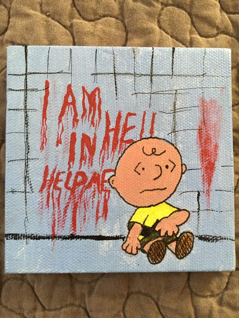 Charlie Brown horror art | Horror Amino