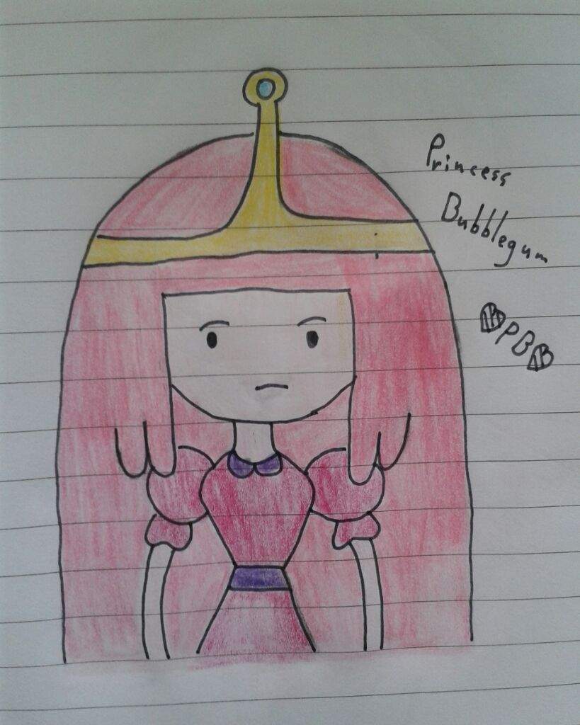 bubblegum princess drawing