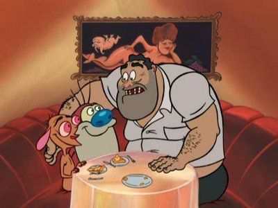 ren and stimpy adults party cartoon fire dogs 2