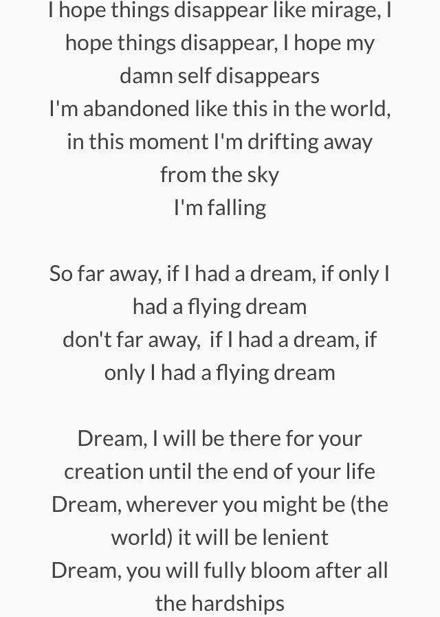 So Far Away English Lyrics Credit Peachisoda Twitter K Pop Amino