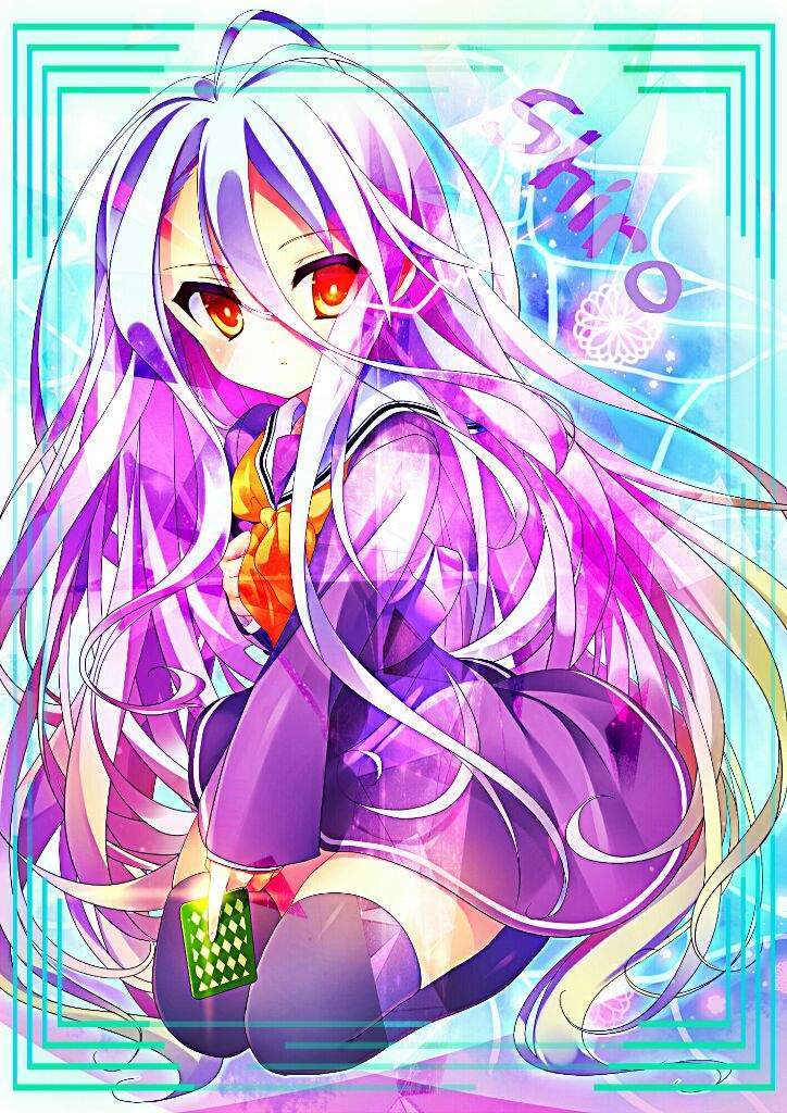 Some Custom Shiro art from No Game No Life also some other BG for my ...