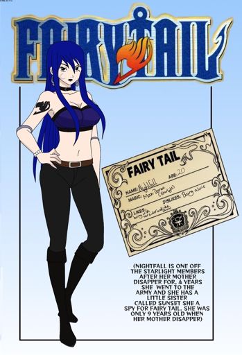 🌙Nightfall Starlight🌙 | Wiki | Fairy Tail Oc Animo Amino