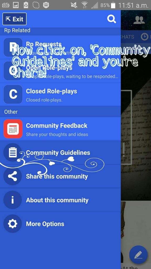 How To Find The Community Guidelines | 1x1 Roleplaying Amino