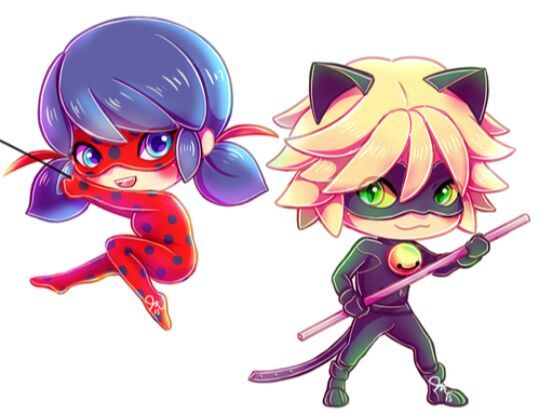 Ladybug And Chat Noir Chibi Miraculous Ladybug Espanol Amino