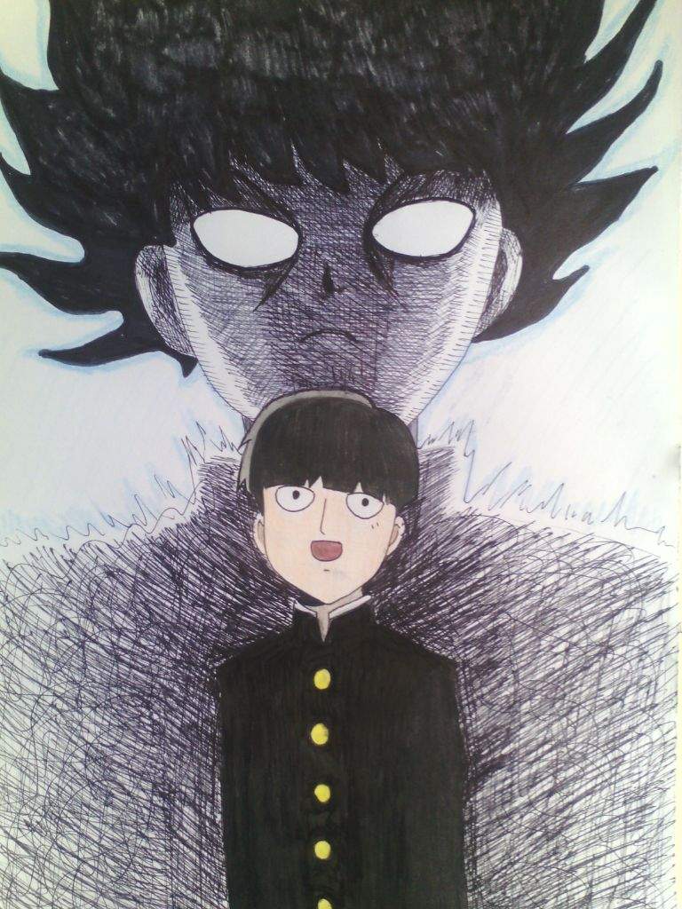 Anime drawing - Shigeo from Mob Psycho 100 Read Description. 
