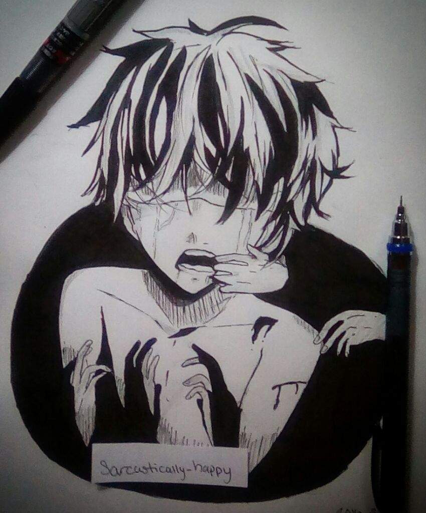 A sad, OC, Manga Boy | Anime Amino