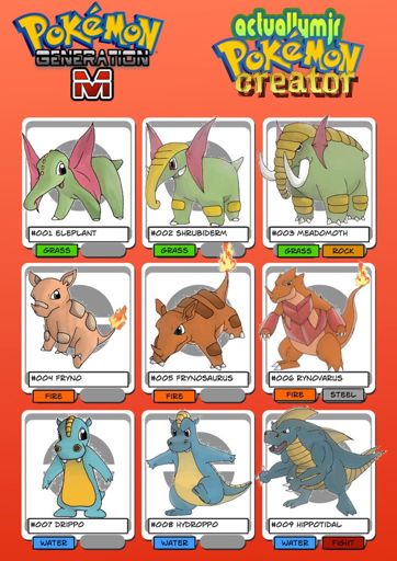 Pokemon Generation M Pokedex Fakemonfakedex 001 Pokémon