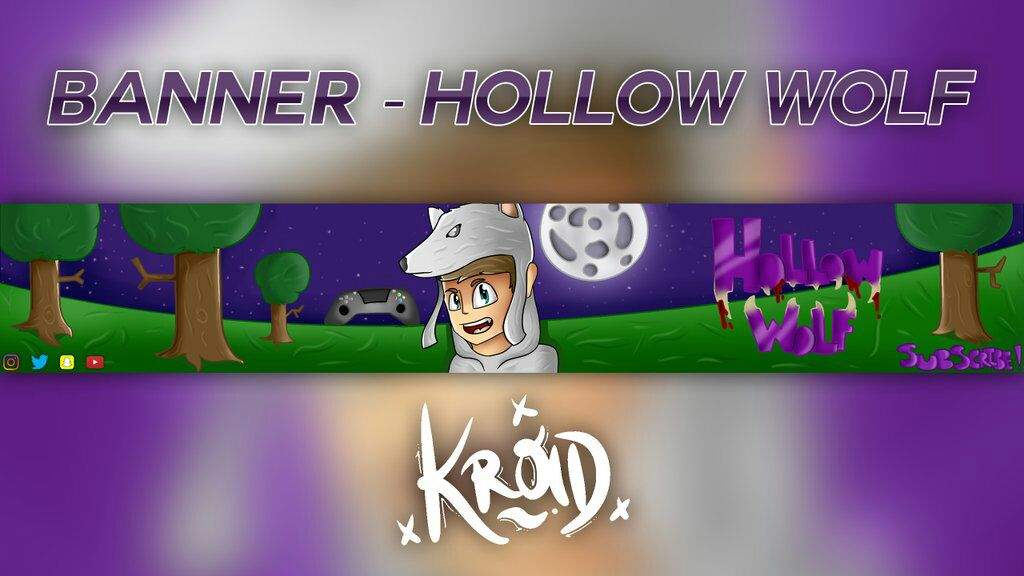 Commission Banner Hollow Wolf Minecraft Amino