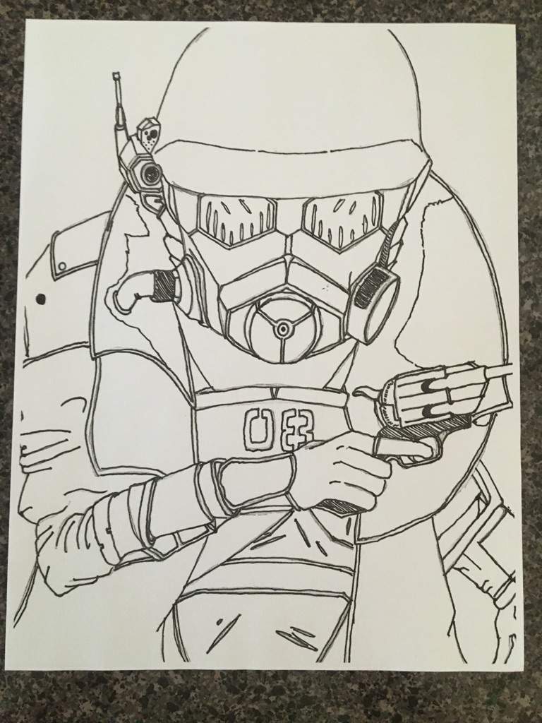 Fallout 4 Ncr Ranger Sketch Fallout Amino